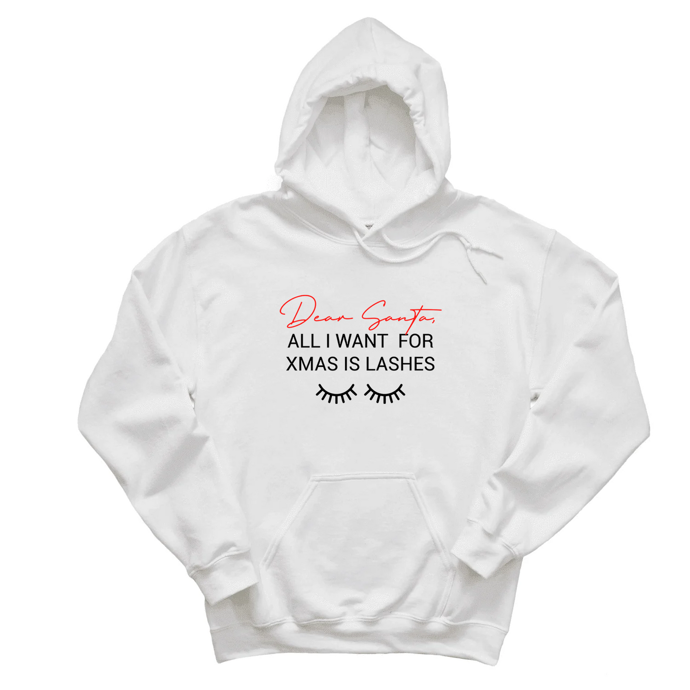Lash Artist Hoodie, Dear Santa Hoodie, Gift for Lash Tech