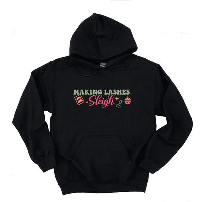 Lash Artist Hoodie, Making Lashes Sleigh, Gift for Lash Tech