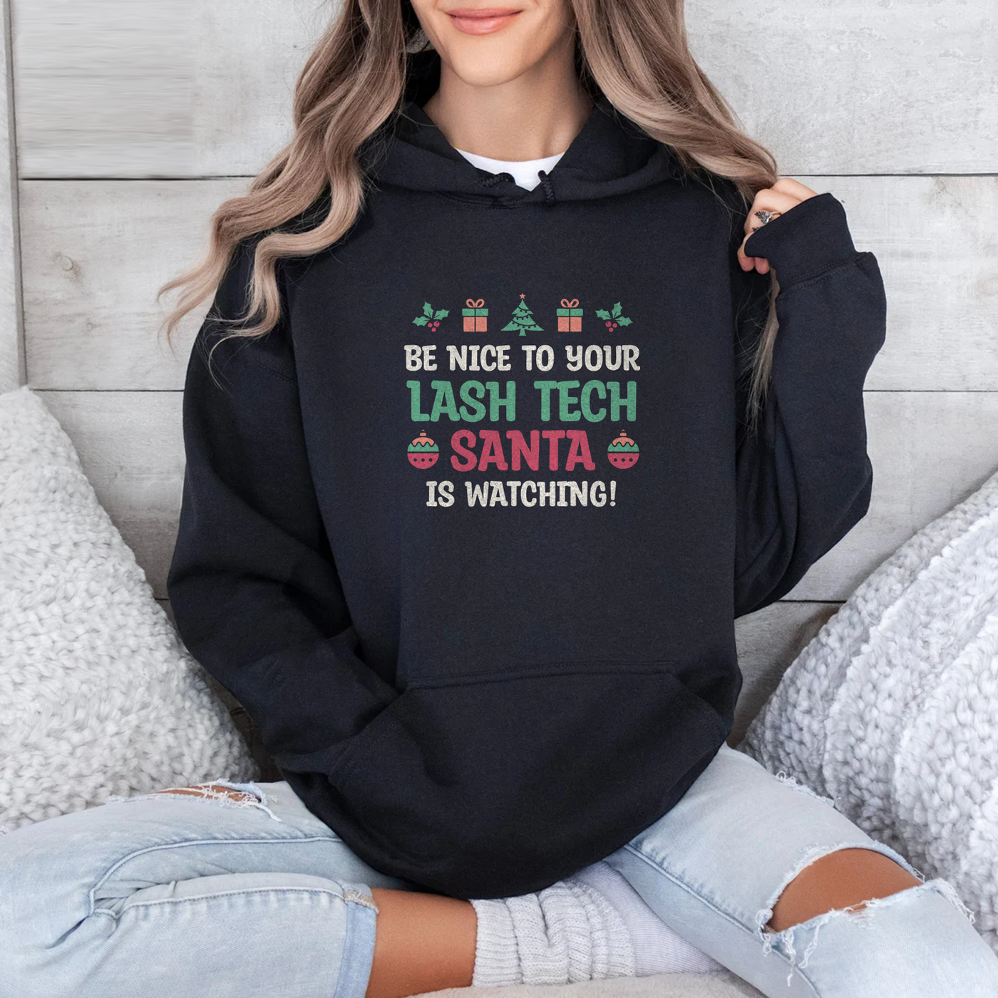 Lash Artist Hoodie, Be Nice, Gift for Lash Tech