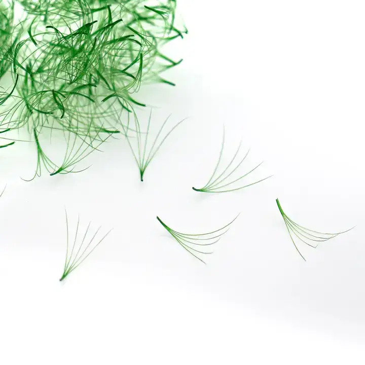 GREEN Promade/Wispy Fans 3D - 9D | .07 | 500 fans | for WHOLESALE Pre-order