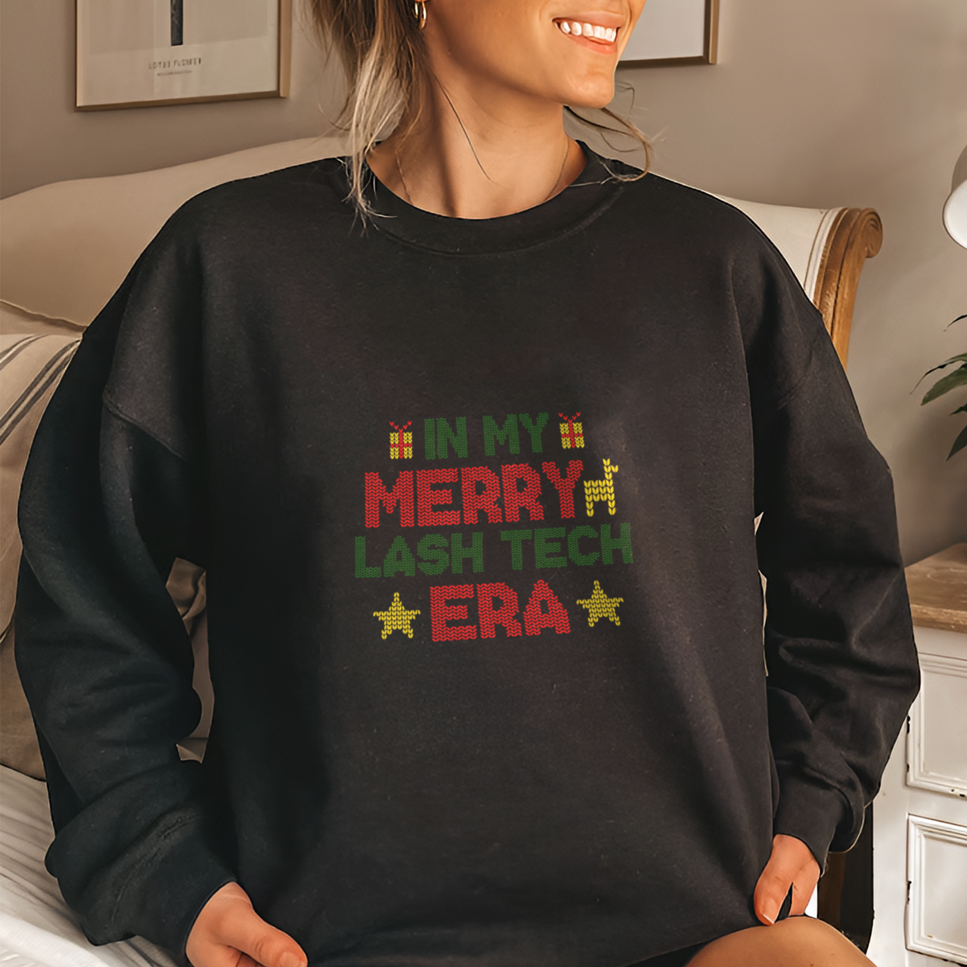 Lash Artist Sweatshirt, In My Merry, Gift for Lash tech