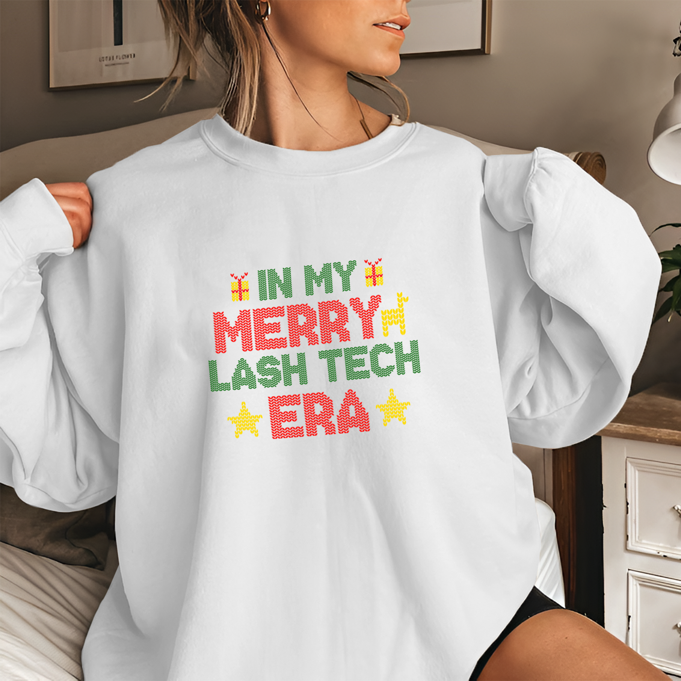 Lash Artist Sweatshirt, In My Merry, Gift for Lash tech