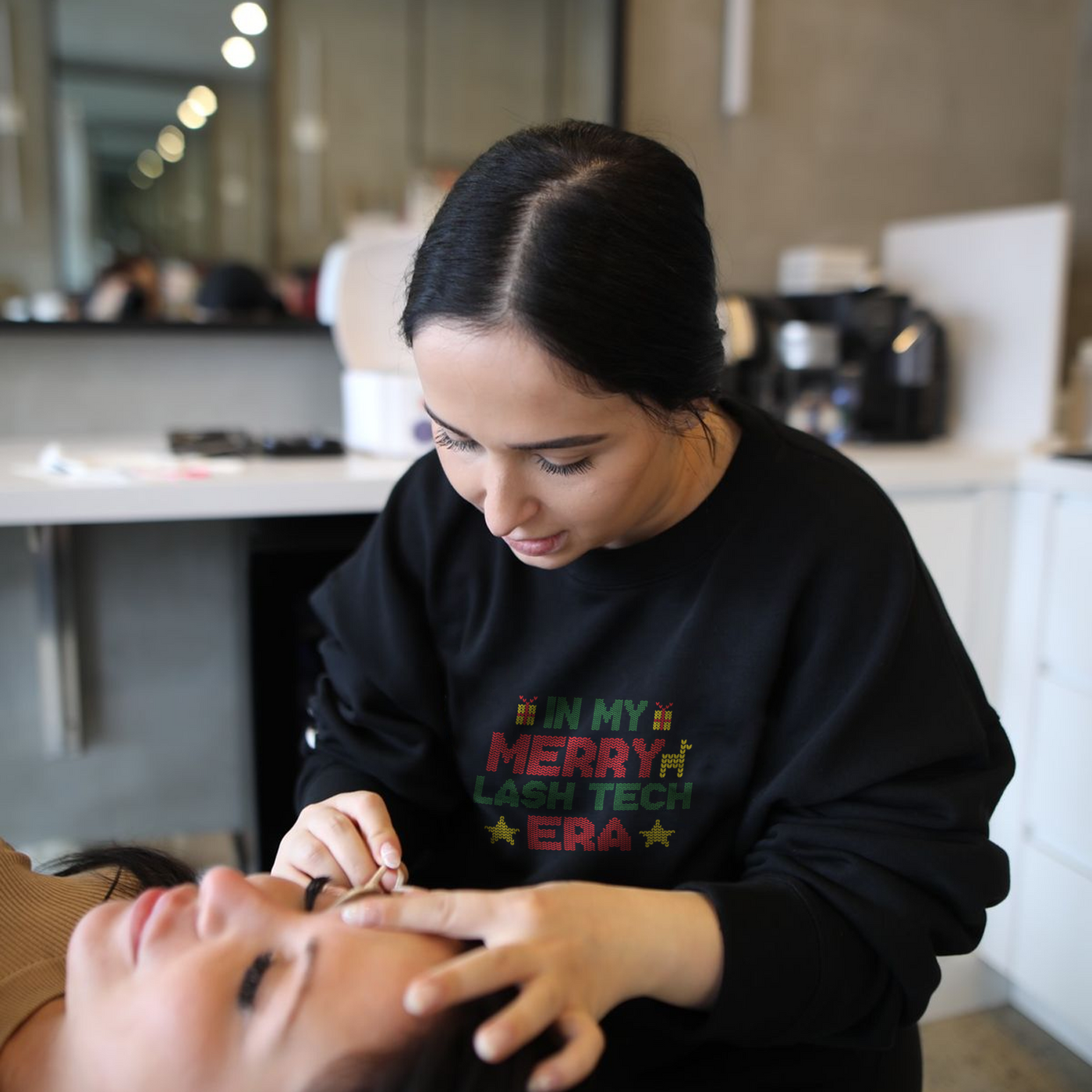 Lash Artist Sweatshirt, In My Merry, Gift for Lash tech