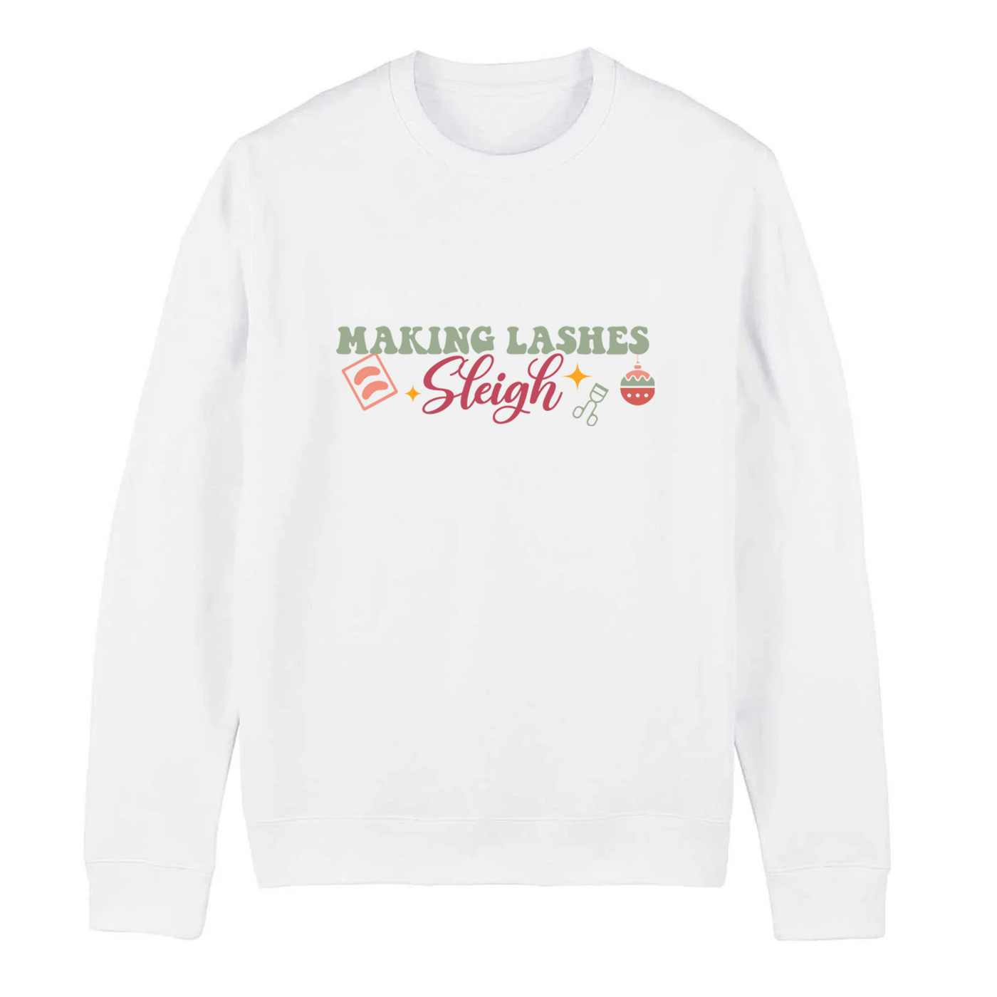 Lash Artist Sweatshirt, Making Lashes Sleigh, Gift for Lash tech