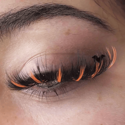 ORANGE Promade/Wispy Fans 3D - 9D | .07 | 500 fans | for WHOLESALE Pre-order