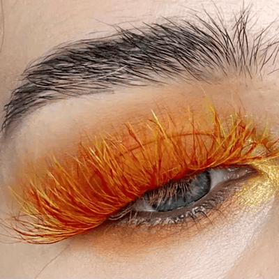 ORANGE Promade/Wispy Fans 3D - 9D | .07 | 500 fans | for WHOLESALE Pre-order